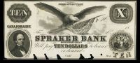 Canajoharie, NY, The Spraker Bank of Montgomery County $10 Proof